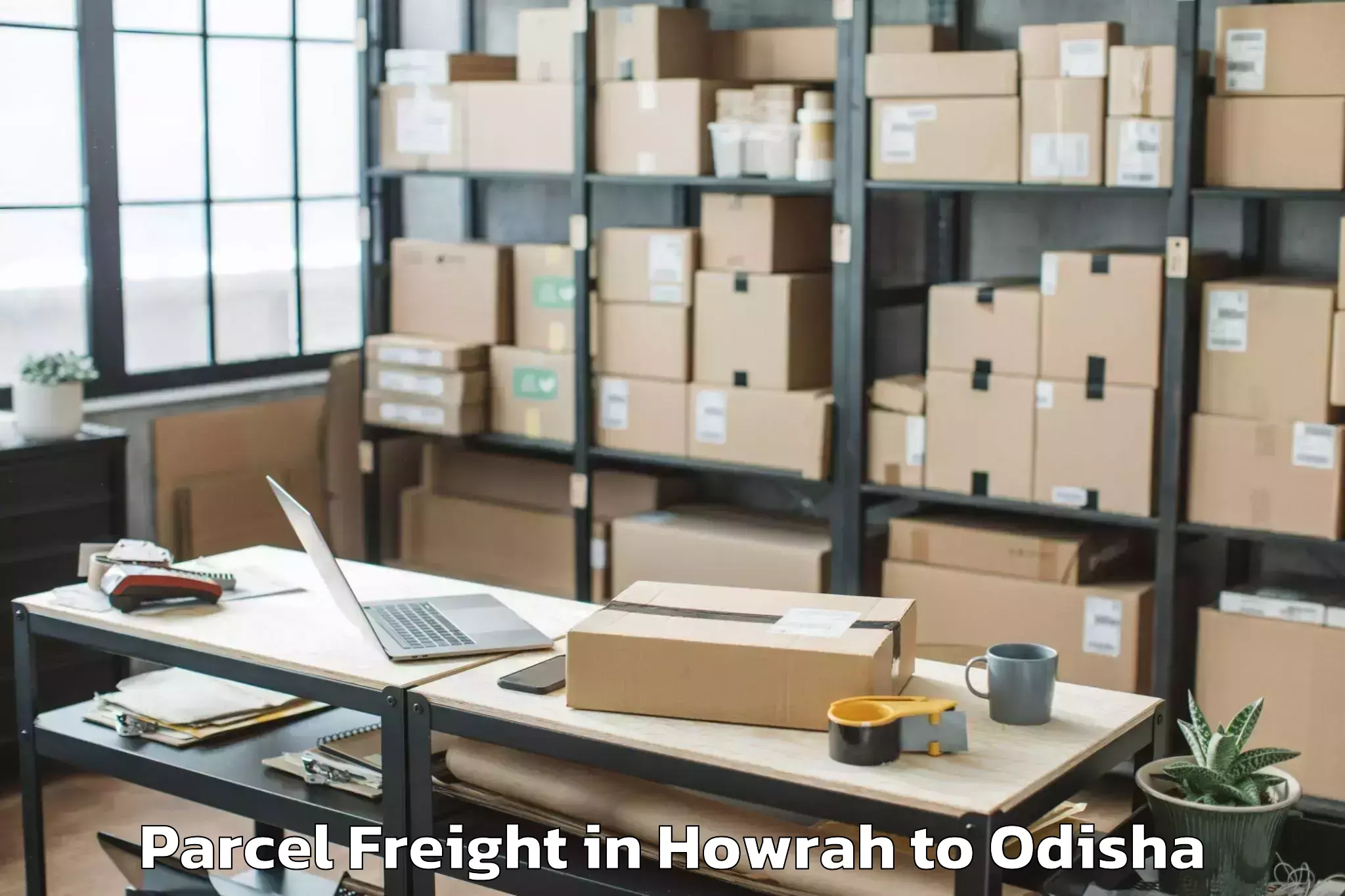 Discover Howrah to Odagaon Parcel Freight